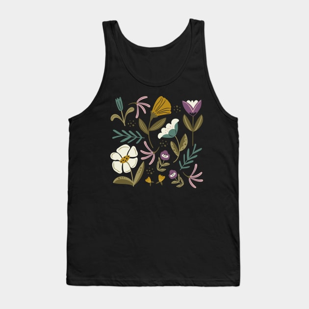 Wild Flowers Tank Top by Anna Deegan